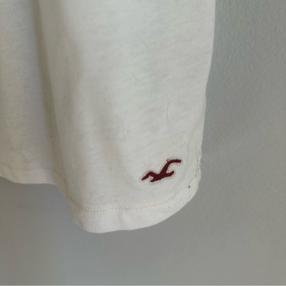 Vintage Hollister Y2K Ruffle Trim Tie Spaghetti Straps Camisole Top in White - Picture 9 of 12